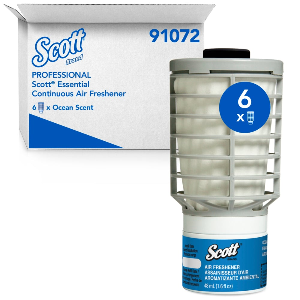 Scott® Ocean-Scented Essential Continuous Air Freshener (1.6 oz., 6/Case)